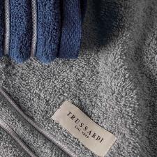 Toalha de rosto Trussardi Palladio 48cmx80cm 100% Algod�o Marino/Branco