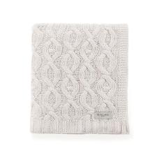 Manta Trussardi Brera 1,25mx1,50m 100% Algod�o Branco