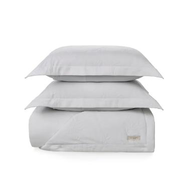 Colcha Trussardi Vantini Jacquard 2,60mx2,70m Queen Branco/Branco