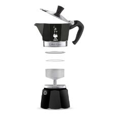 Cafeteira moka express em alum�nio Bialetti 6 x�caras 300ml preta