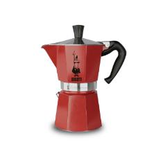 Cafeteira moka express em alum�nio Bialetti 6 x�caras 300ml vermelha