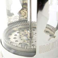 Cafeteira french em a�o inox e vidro Bialetti Preziosa 1 litro