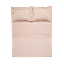 Jogo de len�ol Trussardi Cammillo 200 fios 100% Algod�o King Rosa/Rosa