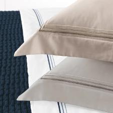 Jogo de len�ol Trussardi Fortore 300 fios 100% Algod�o Casal Nocciola