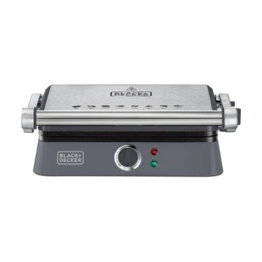 Grill el�trico abertura 180� Black+Decker Gourmand Gris 220V