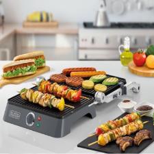 Grill el�trico abertura 180� Black+Decker Gourmand Gris 220V