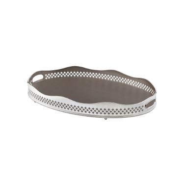 Bandeja Madeleine St. James Classique - Banho de Prata 70 cm