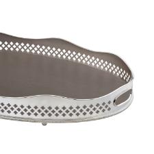 Bandeja Madeleine St. James Classique - Banho de Prata 70 cm