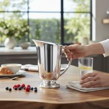 Jarra St. James Bloom 1,3 L - Banho de Prata com Detalhes P�rola