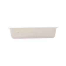 Refrat�rio em cer�mica Wolff Mist 35x22x7cm branco matte 29402