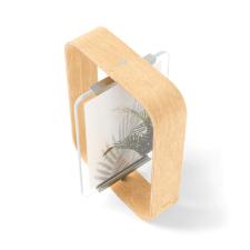 Porta-retratos em madeira Umbra Bellwood 13x18cm natural