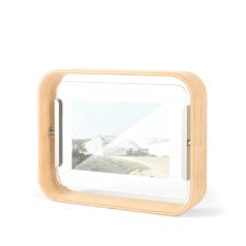 Porta-retratos em madeira Umbra Bellwood 13x18cm natural