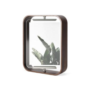 Porta-retratos em madeira Umbra Bellwood 13x18cm noz envelhecida