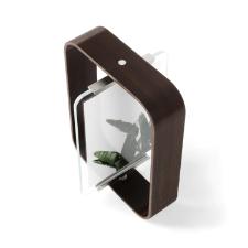 Porta-retratos em madeira Umbra Bellwood 13x18cm noz envelhecida