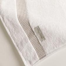 Jogo de banho e rosto Trussardi Reali 2 pe�as 86cmx1,50m Branco/Bege