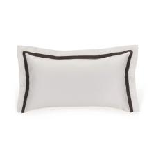 Fronha Trussardi Vercelli 300 fios 50cmx70cm em algod�o Eg�pcio branco e chumbo