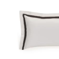 Fronha Trussardi Vercelli 300 fios 50cmx70cm em algod�o Eg�pcio branco e chumbo