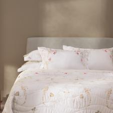 Colcha em algod�o eg�pcio 300 fios Trussardi Primaverili queen estampado