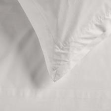 Jogo de len�ol Trussardi San Pietro 200 fios em algod�o Casal Branco/Branco