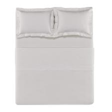 Jogo de len�ol Trussardi San Pietro 200 fios em algod�o Casal Branco/Branco