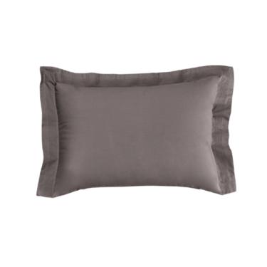 Jogo de fronhas 2 pe�as Trussardi Bertoni 200 fios 50cmx70cm Ard�sia