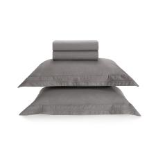 Jogo de len�ol Trussardi San Felice 200 fios em algod�o King Ard�sia