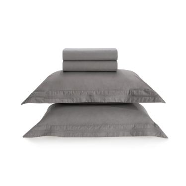 Jogo de len�ol Trussardi San Felice 200 fios em algod�o King Ard�sia