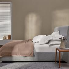 Cobertor em microfibra aveludado Trussardi Nales queen 240x260cm legno