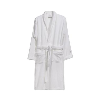 Roup�o 100% Algod�o Masculino M Trussardi Barone Branco e Marrom