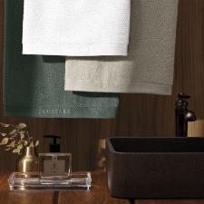 Toalha de rosto Trussardi Maggiore 48cmx90cm em algod�o Nocciola