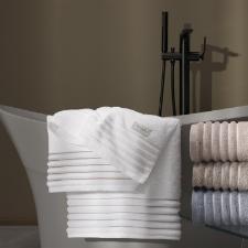 Toalha de rosto Trussardi Palladio 48cmx80cm em algod�o Azzuro e Branco