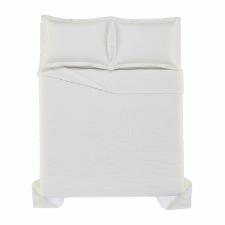 Colcha Trussardi Novara 300 fios em algod�o Eg�pcio 3,10mx2,80m King Branco