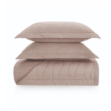 Colcha Trussardi Novara 300 fios em algod�o Eg�pcio 2,40mx2,80m Casal Nocciola