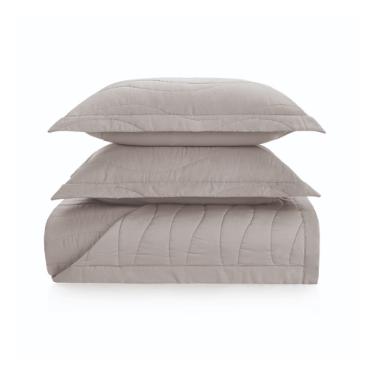 Colcha Trussardi Novara 300 fios em algod�o Eg�pcio 2,60mx2,80m Queen Marmo