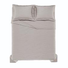 Colcha Trussardi Novara 300 fios em algod�o Eg�pcio 2,60mx2,80m Queen Marmo