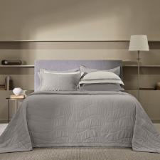 Colcha Trussardi Novara 300 fios em algod�o Eg�pcio 2,60mx2,80m Queen Marmo