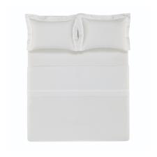 Jogo de len�ol Trussardi Vercelli 300 fios em algod�o King Branco