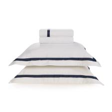 Jogo de len�ol Trussardi Vercelli 300 fios em algod�o King Branco e Marmo