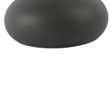 Vaso em cer�mica L'Hermitage Alent 16x12cm preto