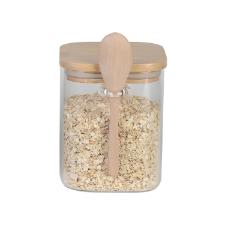 Porta mantimento em vidro com tampa e colher bambu Dynasty 800ml