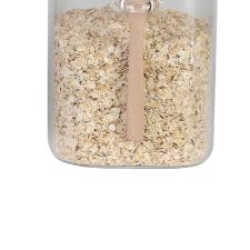 Porta mantimento em vidro com tampa e colher bambu Dynasty 800ml