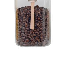 Porta mantimento em vidro com tampa e colher bambu Dynasty 1,1 litro