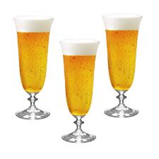 Jogo de ta�as para cerveja em cristal Bohemia Angela 6 ta�as 360ml