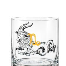 Copo wisk em cristal Bohemia Zodiac Capric�rnio 280ml