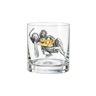 Copo wisk em cristal Bohemia Zodiac Aqu�rio 280ml