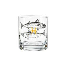 Copo wisk em cristal Bohemia Zodiac Peixes 280ml
