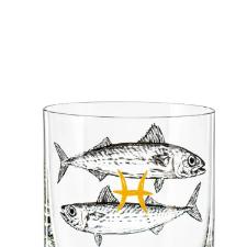 Copo wisk em cristal Bohemia Zodiac Peixes 280ml