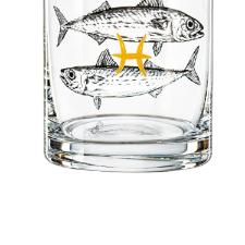 Copo wisk em cristal Bohemia Zodiac Peixes 280ml
