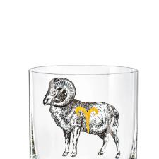 Copo wisk em cristal Bohemia Zodiac Aries 280ml