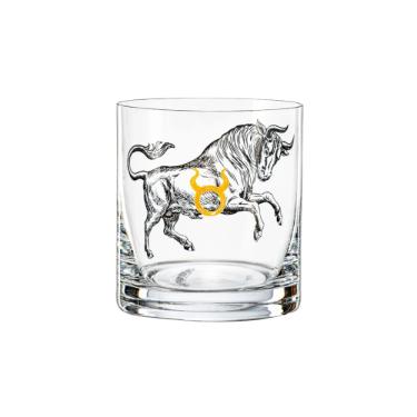 Copo wisk em cristal Bohemia Zodiac Touro 280ml